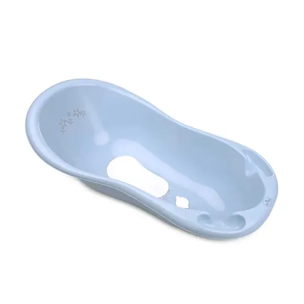 Cadita de baie cu scurgere Lorelli Classic Little Stars 100 cm Blue