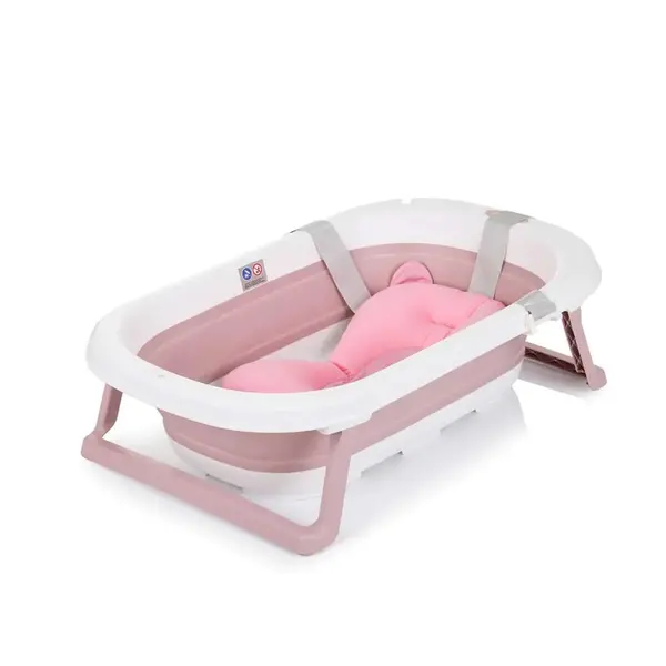Cadita de baie pliabila cu reductor Chipolino Isla 81 cm Roz