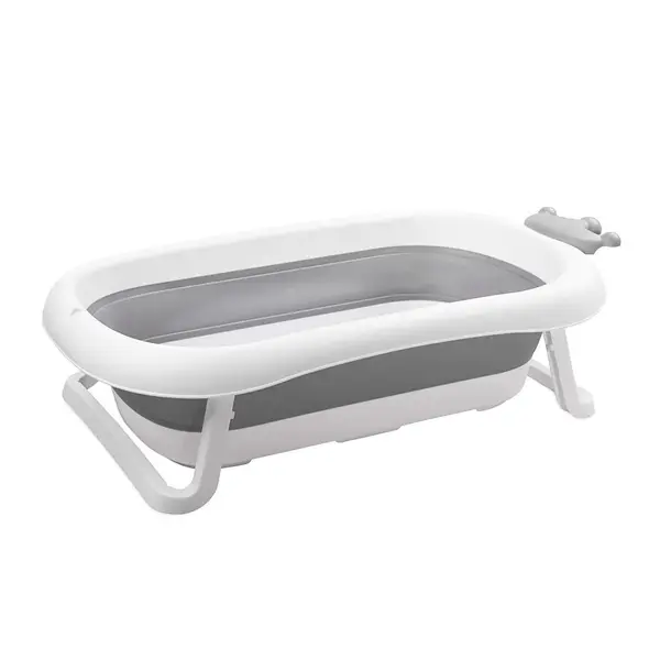 Cadita de baie pliabila cu scurgere Lorelli Royal 83 cm Grey