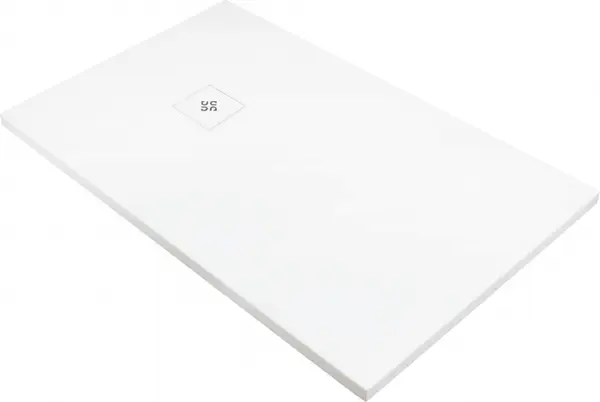 Cadita de dus dreptunghiulara, acril, slim, alb, 100x70x3.5 cm, Deante Silia