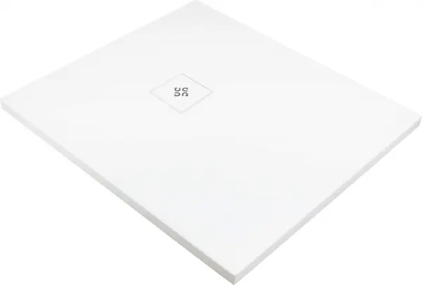 Cadita de dus dreptunghiulara, acril, slim, alb, 130x100x3.5 cm, Deante Silia