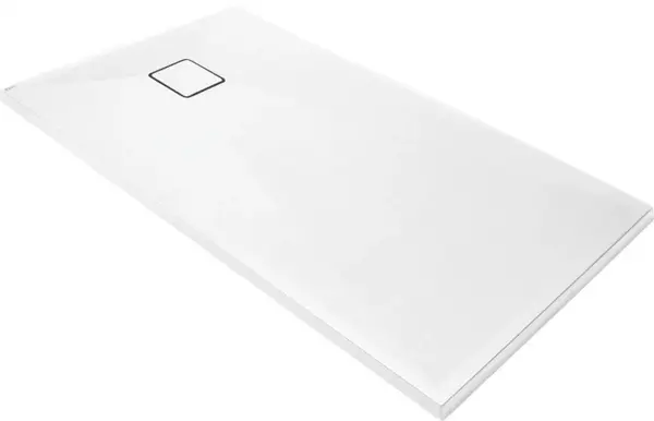 Cadita de dus dreptunghiulara, din granit, slim, alba, 140x70x4.5 cm, Deante Correo