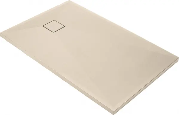 Cadita de dus dreptunghiulara, din granit, slim, bej, 120x80x3.6 cm, Deante Correo