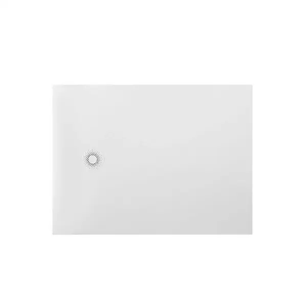 Cadita de dus dreptunghiulara, din marmura turnata, alba, 120x80x3.5 cm, KolpaSan Hopp