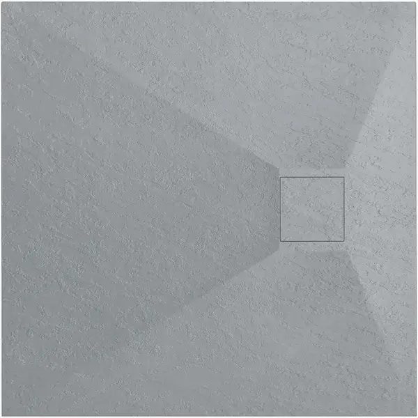 Cadita de dus Rea Bazalt Grey 90x90