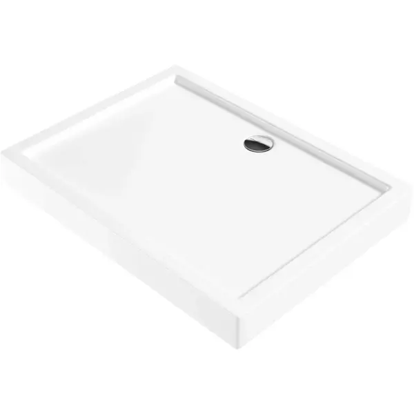 Cadita dus dreptunghiulara alba 100x80 cm Jasmin, Deante