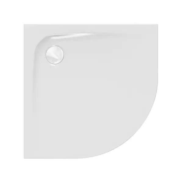 Cadita dus semirotunda 80x80 cm, pentru inzidire KolpaSan, Evelin R