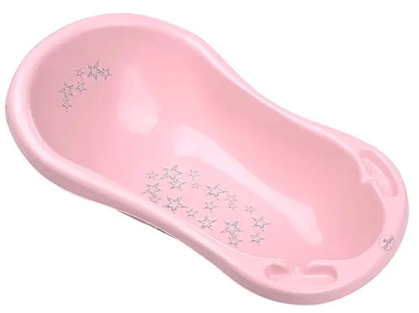 Cadita pentru bebelusi Lorelli - Little stars, 84 cm, roz