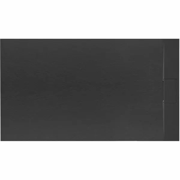 Cadita pentru dus Bazalt neagra 80x120