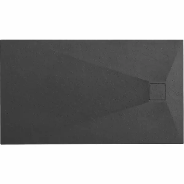 Cadita pentru dus Magnum neagra 120x80