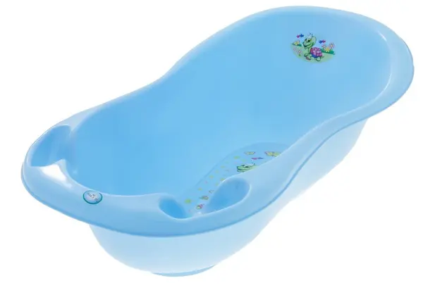 Cadita Tega Baby Happy Turtle 102 cm Albastra cu senzor de temperatura
