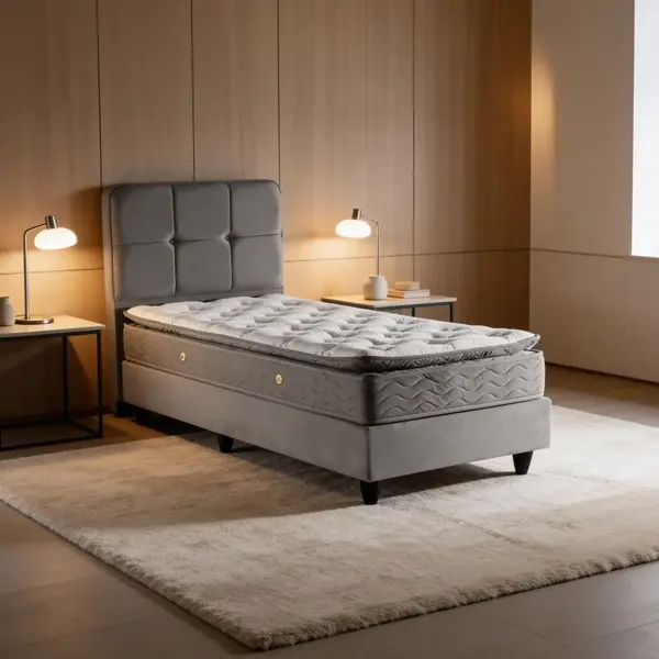 Cadru de pat, Punto, Antracit, 206x90x117 cm