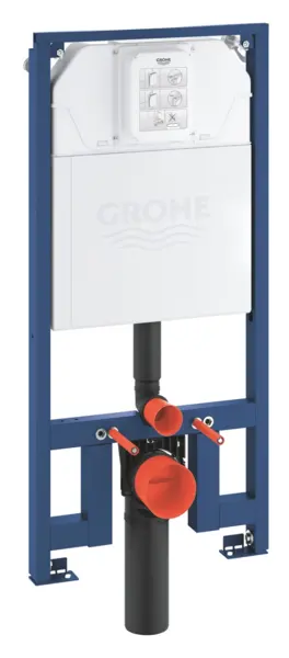 Cadru WC Grohe Rapid SL Slim, incastrat, evacuare verticala, otel, 39687000