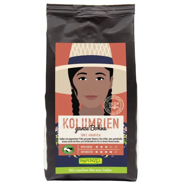 Cafea Arabica boabe Columbia, eco - 250 g