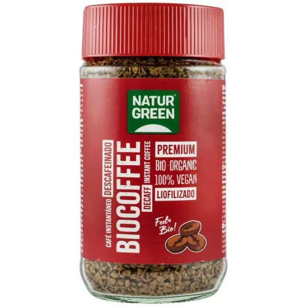 Cafea Bio Instant, Decofeinizata, 100 g, Natur Green