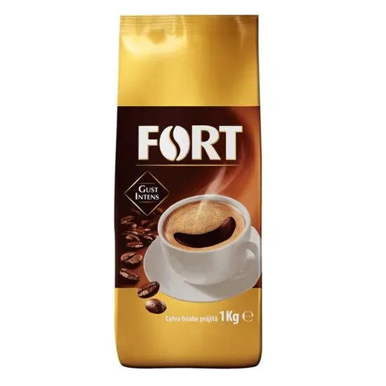 Cafea boabe, Fort, 100% Robusta, 1 kg Engros