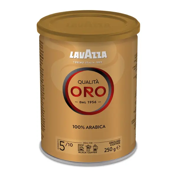 Cafea Lavazza Qualita Oro macinata cutie metalica 250g