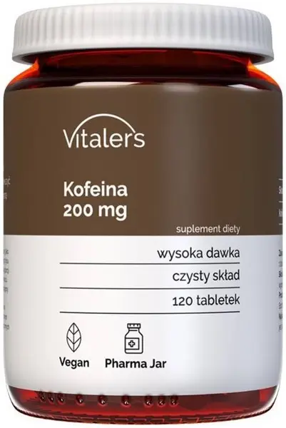 Cafeină, 200 mg, 120 comprimate, Vitaler's