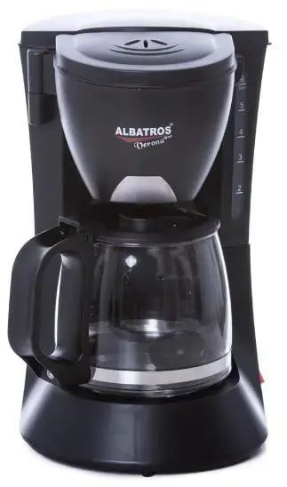 Cafetiera Albatros VERONA BLACK, 0.6L, 600W (Negru)