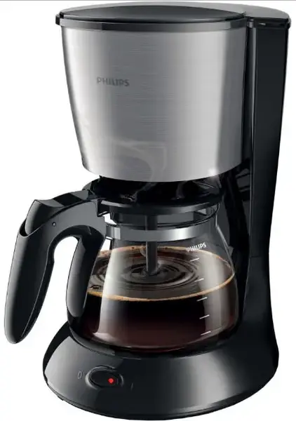 Cafetiera Philips Daily Collection HD7462/20, Sistem Anti-picurare, Vas de sticla, 1000 W, 1.2 l, 2-15 cesti (Negru)