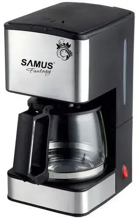 Cafetiera Samus FANTASY, 0.8L, 680W (Negru/Inox)