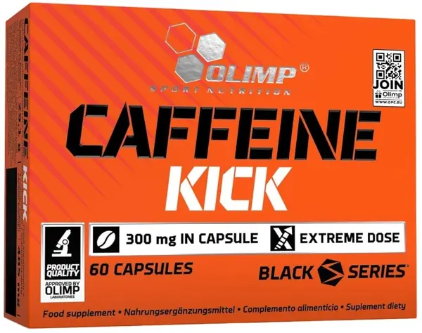 Caffeine Kick, 300 mg, 60 capsule, Olimp