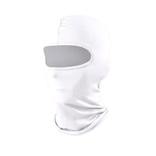 Cagula Moto FIXATO, Unisex, Protectie UV, Material elastic, respirabil, Marime universala, Alba