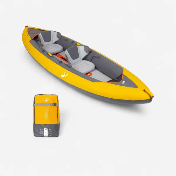 Caiac-canoe gonflabil 2 locuri Tribord 100+ Galben