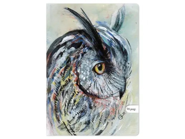 Caiet A4 dictando,ilustratie Bufnita, 48 file, 80 g mp