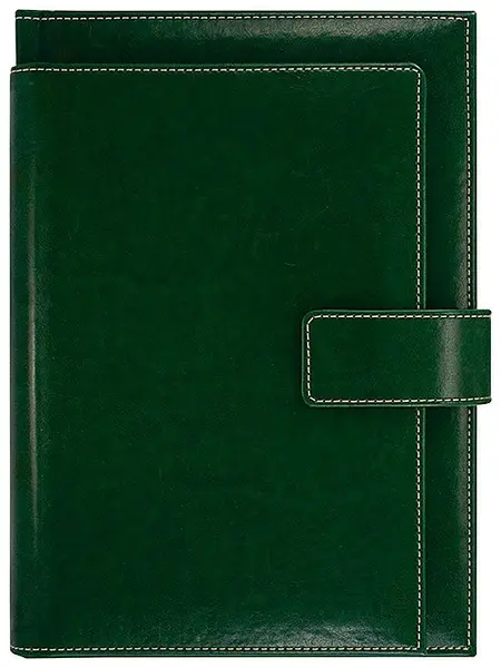 Caiet-agenda din piele Lemax Precision Novaskin - Verde, В5 Exclusive