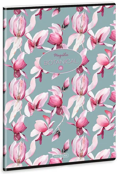Caiet Ars Una Rosy Magnolia - A4, 40 de coli, rânduri late