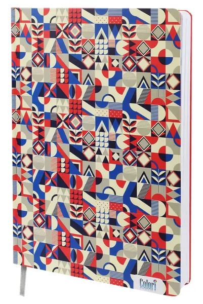 Caiet Colori - A4, 200file, rânduri late, coperta tare, asortiment