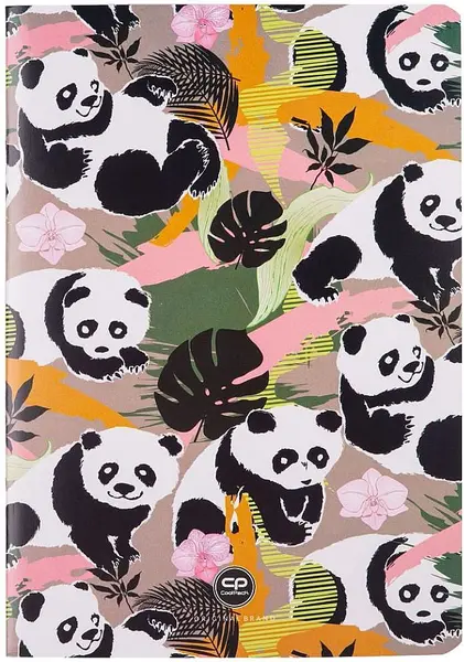 Caiet Cool Pack Panda Gang - A5, 32 de coli, pătrățele mici