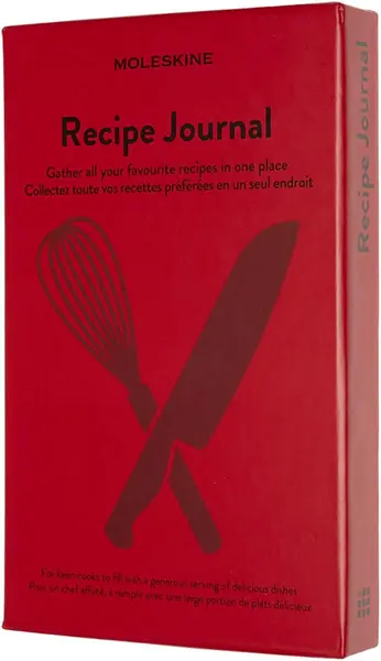 Caiet cu copertă tare Moleskine Passion - Pentru rețete de gătit, roșu