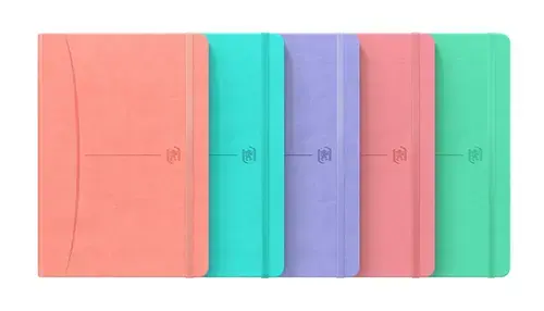 Caiet cu elastic OXFORD Signature Smart Journal, A5, 80 file-90g/mp, Scribzee, matematica