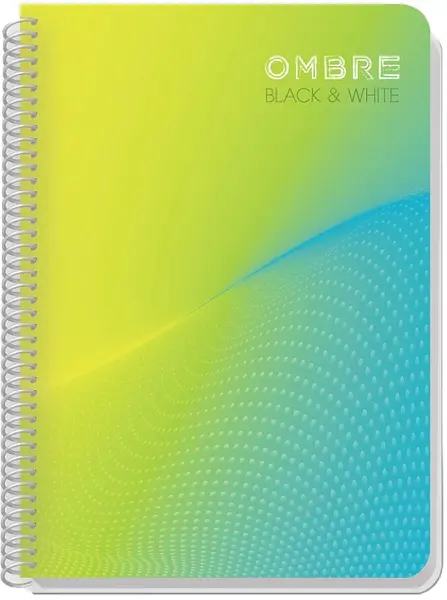Caiet cu spirala Black&White - Ombre, A4, 80 de coli, sortiment
