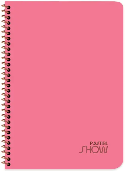 Caiet cu spirală Keskin Color Pastel Show - A4,72file, rânduri late, sortiment