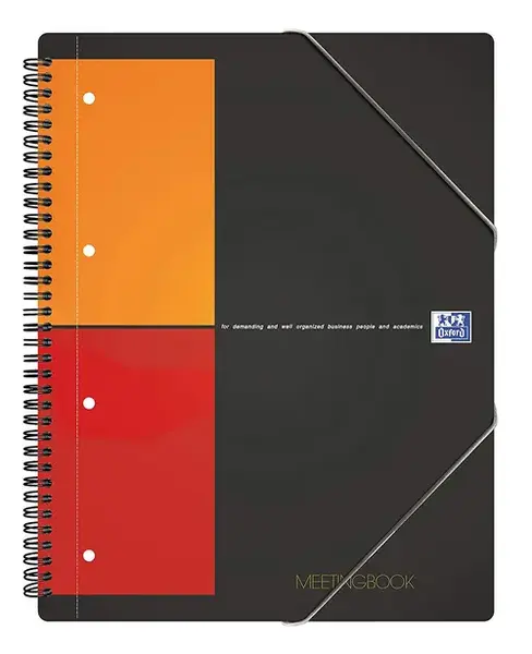Caiet cu spirala OXFORD Int. Meetingbook matematica, A4+, 80 file-80g/mp, Scribzee, coperta PP