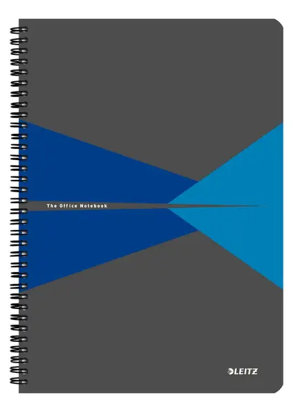 Caiet de birou Leitz Office A4 coperta carton cu spira 90 file matematica Caiet de birou Leitz Office A4 coperta carton cu spira 90 file matematica albastru