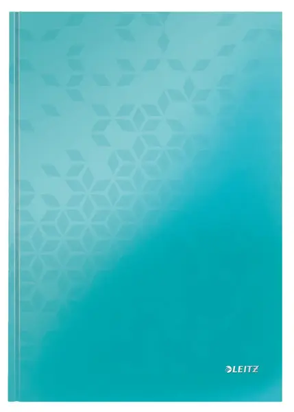 Caiet de birou Leitz WOW A4 coperta dura 80 file matematica Caiet de birou Leitz WOW A4 coperta dura 80 file matematica turcoaz metalizat