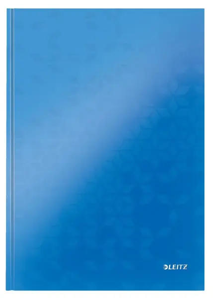 Caiet de birou Leitz WOW A4 coperta dura 80 file matematica Caiet de birou Leitz WOW A4 coperta dura 80 file matematica albastru metalizat