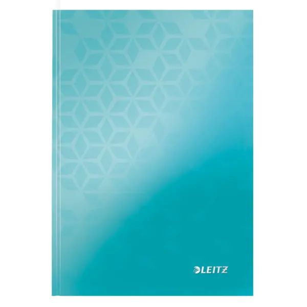 Caiet de birou Leitz WOW, carton laminat, coperta dura, certificare FSC, reciclabil, A5, 80 coli, matematica, turcoaz Caiet de birou Leitz WOW, carton laminat, coperta dura, certificare FSC, reciclabil, A5, 80 coli, matematica, turcoaz