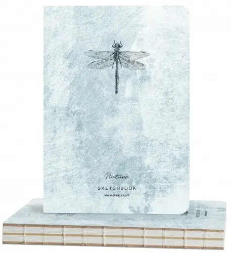 Caiet de schițe Drasca Nature - Libelula, 112 coli
