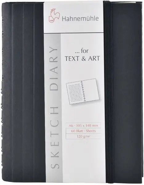 Caiet de schițe Hahnemuhle - Text & Art, A6, 60 foi