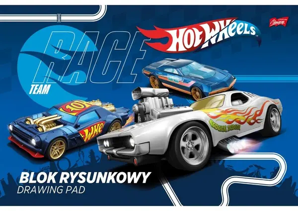 Caiet de schițe St.Majewski - Hot Wheels, A4