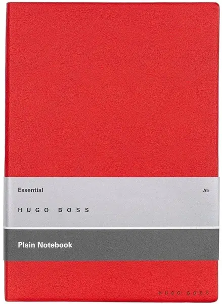 Caiet Hugo Boss Essential Storyline - A5, pagini albe, roșu