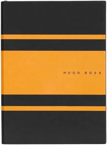 Caiet Hugo Boss Gear Matrix - A5, cu linii, galben