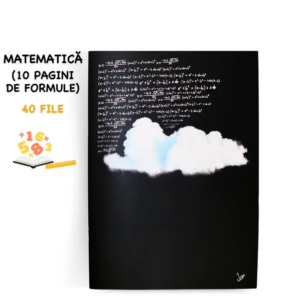 Caiet Izzie de Matematică A4 (cu Formule)