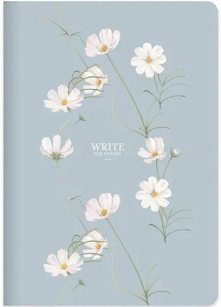 Caiet Keskin Color Bound Start - A5, 96 coli, rânduri largi, albastru