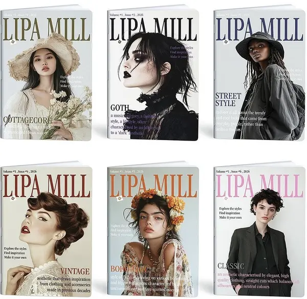 Caiet Mar Mar Style Magazine - A4, 40 coli, gama larga, sortiment